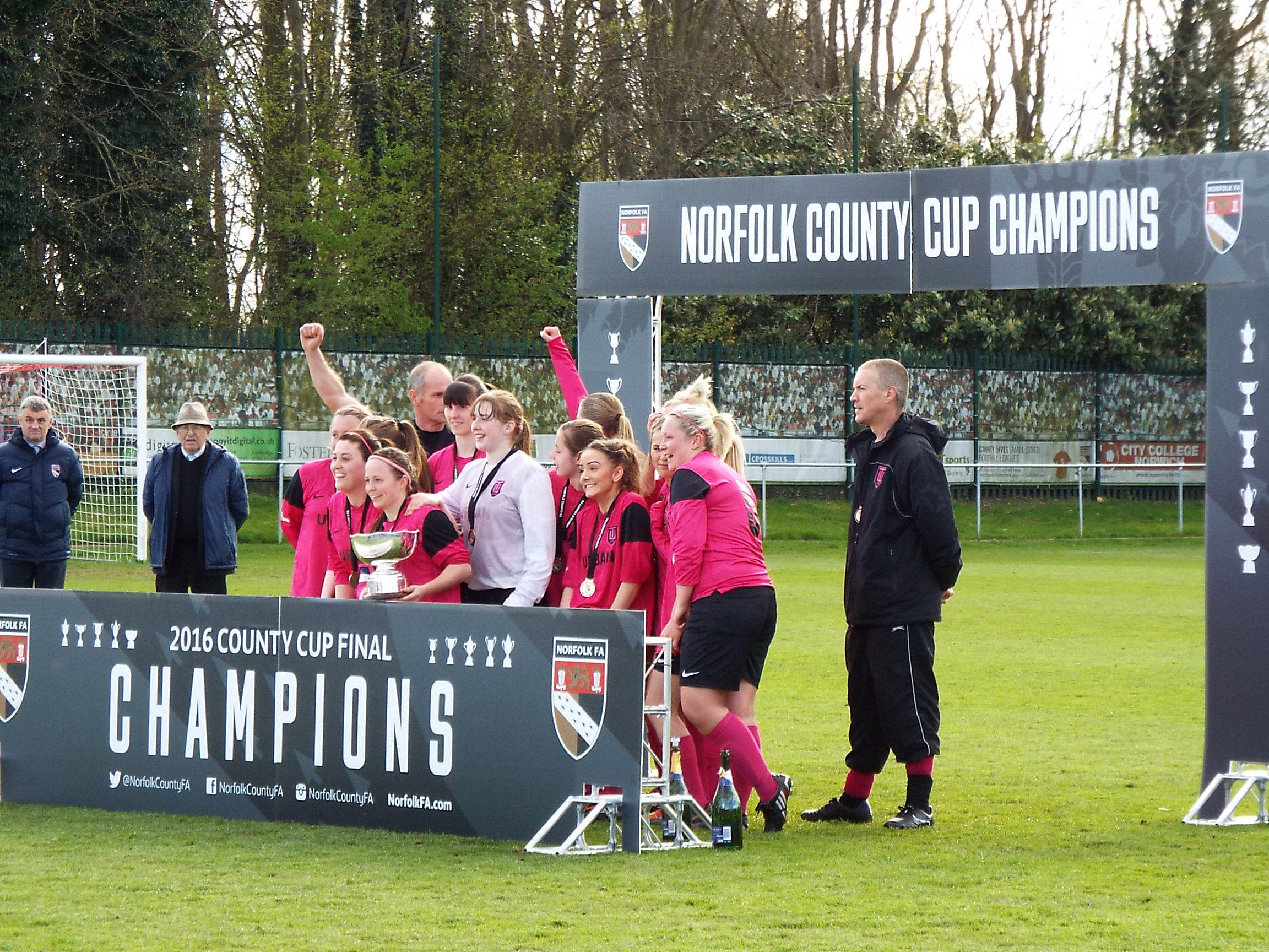 Thorpe United Ladies 2015/16 Norfolk Women's County Cup Winners